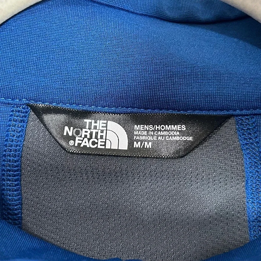 The North Face Lightweight Blue 1/4 Zip Pullover Layer Medium
